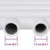 Handtuchheizk&ouml;rper Warmwasser Gerade 500x764 mm