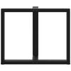 vidaXL Esstischbeine T-Form 2 Stk. Schwarz 90x35x(72-73) cm Stahl