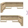 vidaXL Stauraum-Kopfteil mit Regal Sonoma-Eiche 180 cm Holzwerkstoff