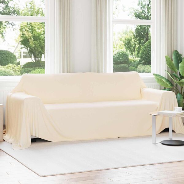 vidaXL Wohndecken 6 pcs Creme 350 x 270 cm Fleece