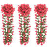vidaXL Blumengirlanden Blumen 3 Stk. Rosenrot 85 cm