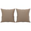 vidaXL 3-Sitzer-Sofa mit Kissen Cappuccino-Braun 180 cm Kunstleder