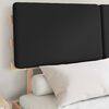 vidaXL Bettgestell mit gepolstertem Kopfteil Schwarz 140 x 200 cm