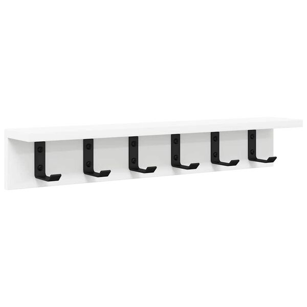 vidaXL Wandmontierter nachttisch Wandmontiert Wei&szlig; 60 x 10.5 x 10.5 cm