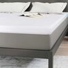 vidaXL Matratzenauflage Wei&szlig; 160 x 200 cm Jacquard-Stoff
