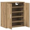 vidaXL Schuhregal Artisan-Eiche 60x35x70 cm Holzwerkstoff