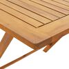 vidaXL 5-tlg. Garten-Essgruppe Stoff und Massivholz Cremewei&szlig;