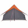 vidaXL Familienzelt mit Dach Grau und Orange 315 x 286 x 200 cm