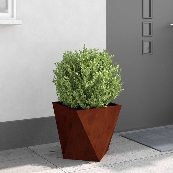 vidaXL Pflanzk&uuml;bel 2 pcs Rostig 40 x 40 x 40 cm Wetterfeststahl
