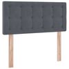 vidaXL Aufbewahrungsbett mit Matratze Dunkelgrau 100 x 200 cm Samt