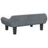 vidaXL Kindersofa Dunkelgrau 70x40x24 cm Samt