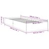vidaXL Massivholzbett 90x190 cm