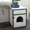 Kerbl Katzenschrank Ida 45x58x60 cm Wei&szlig; und Blau