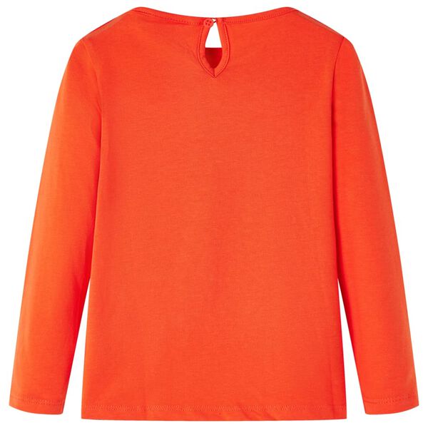 Kinder-Langarmshirt Dunkelorange 104