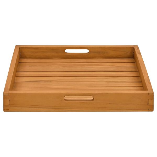 vidaXL Serviertablett 50x50 cm Massivholz Teak