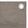 vidaXL Balkon-Sichtschutz Taupe 120x500 cm Oxford-Gewebe