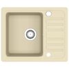 vidaXL Granitsp&uuml;le Einzelbecken Beige