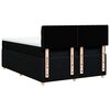 vidaXL Boxspringbett mit Matratze Schwarz 140x190 cm Stoff