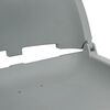 vidaXL 4-tlg. Bootssitz-Set Klappbar Grau