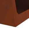 vidaXL Feuerstelle Braun 50 x 50 x 51 cm Wetterfeststahl