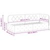 vidaXL Eckbettgestell mit Kopfteil Creme 80 x 200 cm Samt