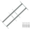 vidaXL Sicherheitsgitter f&uuml;r Fenster mit 2 Querstangen 3 stk.