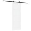 vidaXL Schiebet&uuml;r ORKDAL Wei&szlig; 78 x 211 cm Massives Kiefernholz