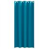 vidaXL Verdunkelungs-Vorh&auml;nge mit Ringen 2 pcs T&uuml;rkis 245 x 140 cm