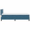 vidaXL Boxspringbett mit Matratze Dunkelblau 80 x 200 cm Samt