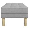 vidaXL Bank mit Kissen Wolkengrau 113 x 57 x 39 cm Stoff
