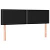 vidaXL Boxspringbett mit Matratze & LED Schwarz 140x190 cm Stoff