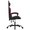vidaXL Gaming-Stuhl Schwarz und Weinrot Kunstleder