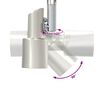 vidaXL Deckenstrahler mit Strahlern Nickel 176,5 x 9,5 x 14 cm Stahl