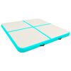 vidaXL Aufblasbare Gymnastikmatte mit Pumpe 200x200x10 cm PVC Gr&uuml;n