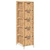 vidaXL Standregal mit 5 K&ouml;rben 25,5x37x100 cm Wasserhyazinthe