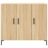 vidaXL Sideboard Sonoma-Eiche 90x34x80 cm Holzwerkstoff