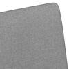 vidaXL Esszimmerst&uuml;hle mit Rollen 2 pcs Hellgrau 57 x 66 x 94 cm Stoff