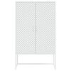 vidaXL Highboard Wei&szlig; 80x35x135 cm Stahl
