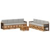 vidaXL Sofagarnituren mit Kissen 9 pcs Massivholz Akazie