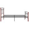 vidaXL Bettgestell Schwarz Metall 120x200 cm