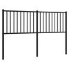 vidaXL Kopfteil Metall Schwarz 160 cm