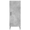 vidaXL Sideboard Betongrau 34,5x34x90 cm Holzwerkstoff