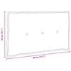 vidaXL R&uuml;ckenkissen Creme 80 x 19 x 50 cm Stoff