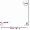 vidaXL Plane 650g / m&sup2; Braun 2,5 x 4,5 m Canvas mit PVC-Beschichtung