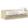 vidaXL Tagesbett mit Schubladen ohne Matratze Sonoma-Eiche 100x200 cm