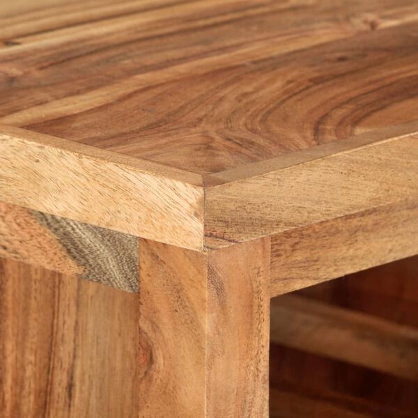 vidaXL Servierwagen 80x45x91 cm Massivholz Akazie
