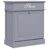 vidaXL Schuhschrank Grau 50 x 28 x 58 cm Paulownia Holz