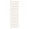 vidaXL Doppelrollo Marmorbeige 70x230 cm Stoffbreite 65,9 cm Polyester