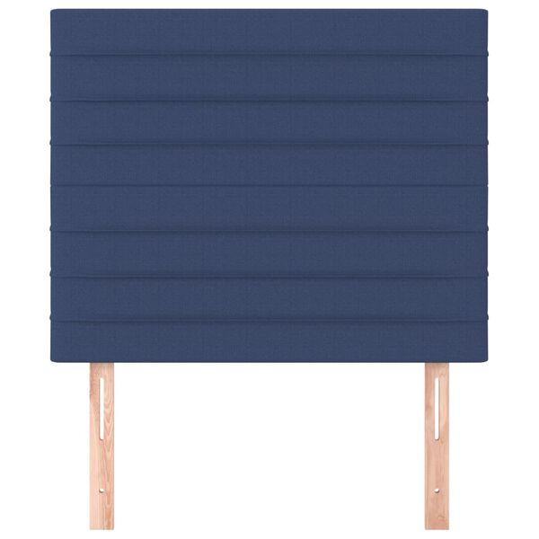 vidaXL Kopfteil Blau 100 x 5 x 118/128 cm Stoff