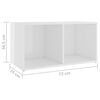 vidaXL 5-tlg. TV-Schrank-Set Hochglanz-Wei&szlig; Holzwerkstoff